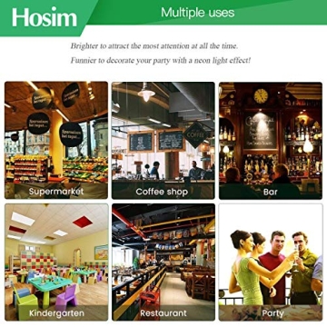 Hosim LED Writing Board for Creative Messages - 24x16 Inches