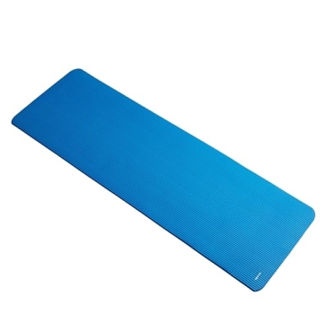 Amazon Basics Extra Thick Exercise Yoga Gym Floor Mat with Carrying Strap, 74 x 24 x .5 Inches, Blue