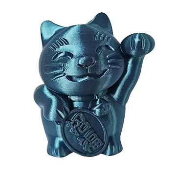 Silk Teal Blue PLA Filament 1.75 mm 3D Printer Materials 1KG 2.2LBS Spool Shine Silky Shiny Metallic...