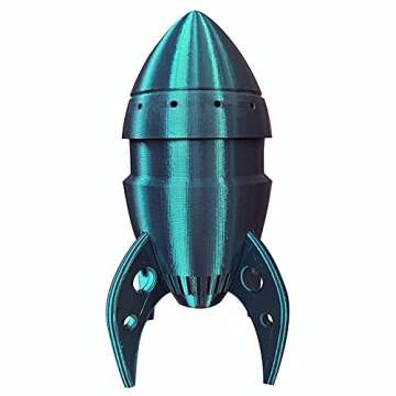 Silk Teal Blue PLA Filament - 1.75 mm 1KG for 3D Printing