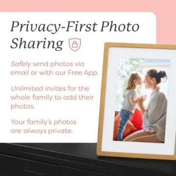 Skylight Digital Picture Frame - WiFi Enabled with Load from Phone Capability, Touch Screen Digital Photo Frame Display - Customizable Gift for Friends and Family - 10 Inch Gold