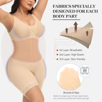 M MYODRESS Faja Body Shaper for Women, Full Compression Suit
