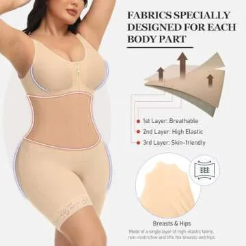 M MYODRESS Faja Body Shaper for Women, Full Compression Suit