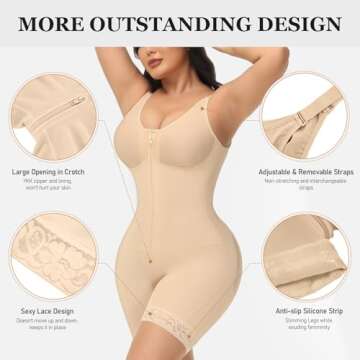 M MYODRESS Faja Body Shaper for Women, Full Compression Suit