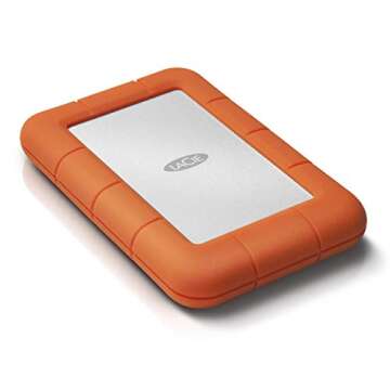 LaCie Rugged USB 3.0 4TB Mini Hard Drive + SanDisk Ultra 32GB 80MB/s SD Card + MMC MultimediaCard & ...