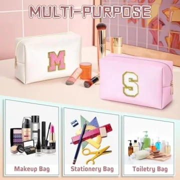 Topeast Personalized Travel Makeup Bag for All Ages