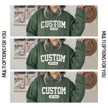 Giantbighands Personalized Mama Sweatshirt with Kid Names on Sleeve, Mama Est Sweatshirt,Custom Mom Sweatshirt,New Mom Gift, Mama Crewneck, Birthday Gift for Mom, Sweatshirt for Mama Mom