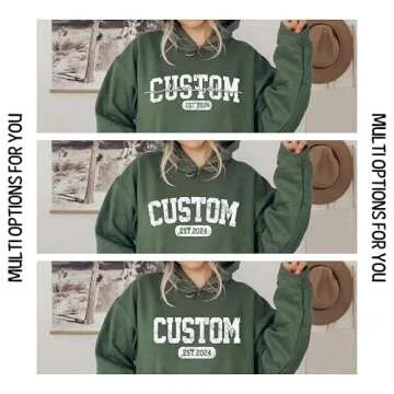 Giantbighands Personalized Mama Sweatshirt with Kid Names on Sleeve, Mama Est Sweatshirt,Custom Mom Sweatshirt,New Mom Gift, Mama Crewneck, Birthday Gift for Mom, Sweatshirt for Mama Mom