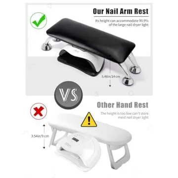 Premium Nail Arm Rest – Comfortable & Sturdy Design