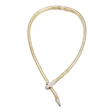 LUREME Adjustable Snake Necklace for Women - Stylish Choker & Waist Chain