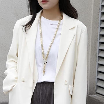 LUREME Adjustable Snake Necklace for Women - Stylish Choker & Waist Chain