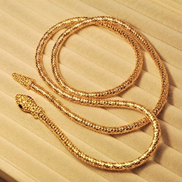 LUREME Adjustable Snake Necklace for Women - Stylish Choker & Waist Chain