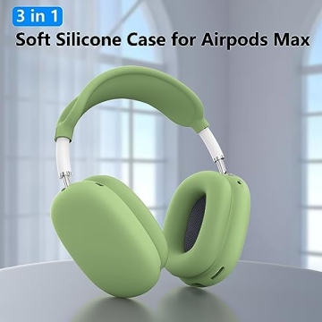 Stylish Silicone Cover Set for AirPods Max, Full Protection