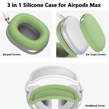 Stylish Silicone Cover Set for AirPods Max, Full Protection