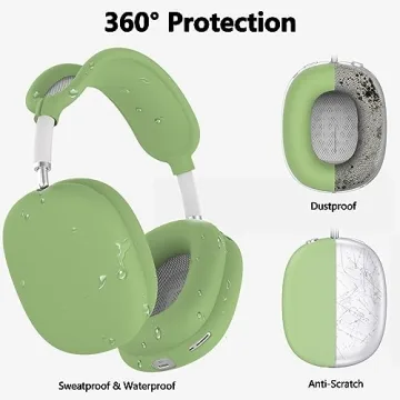 Stylish Silicone Cover Set for AirPods Max, Full Protection