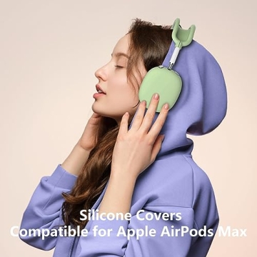 Stylish Silicone Cover Set for AirPods Max, Full Protection