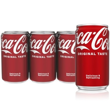 Coca-Cola 7.5 fl oz Mini Cans, 6-Pack Perfect for Sharing
