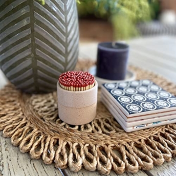 SHIBUSA Match Holder | Stylish Ceramic Jar for Matches
