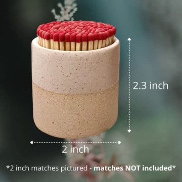 SHIBUSA Match Holder | Stylish Ceramic Jar for Matches