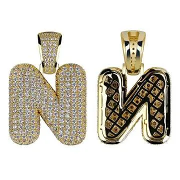 Apzzic Personalized Letter Necklace - Customizable Gold Gift