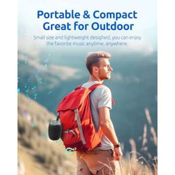 PORTBOR Portable Bluetooth Speaker - Waterproof and Powerful Sound