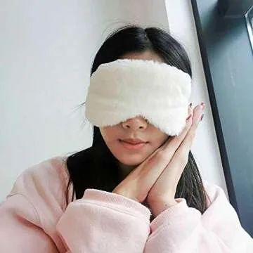 RAYNAG 4 Pack Plush Eye Mask Soft Sleeping Blindfold Eye Cover for Sleepover Gift Birthday Party Fav...