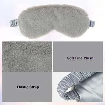 RAYNAG Plush Eye Masks - 4 Pack Gift and Sleep Solutions