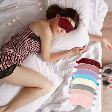 RAYNAG Plush Eye Masks - 4 Pack Gift and Sleep Solutions