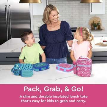 Bentgo Kids Insulated Lunch Tote - Lightweight, Durable & Stylish