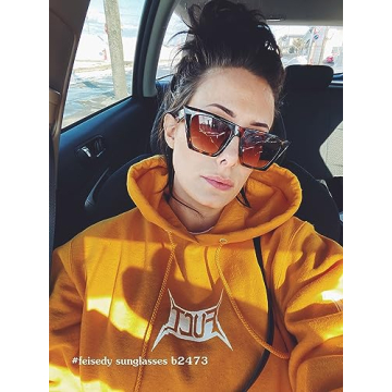 FEISEDY Vintage Cat Eye Sunglasses UV400 Protection