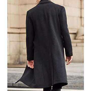 SOMTHRON Men's Stylish Casual Trench Coat for All Occasions