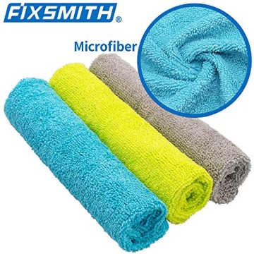 FIXSMITH Microfiber Cleaning Cloths for Home and Car Use
