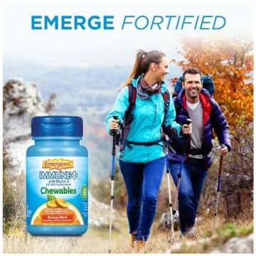 Emergen-C Immune+ Chewables 1000mg Vitamin C Orange Blast