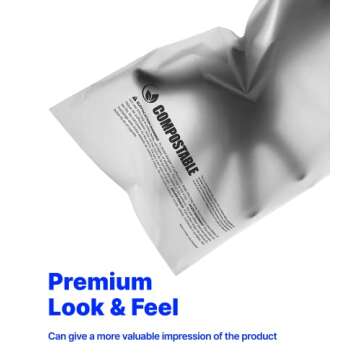 Eco Friendly Clear Poly Bags with Suffocation Warning - 10" x 13" (100 Count) - Strong Self Seal - Biodegradable Premium Frosted Bag for Packaging