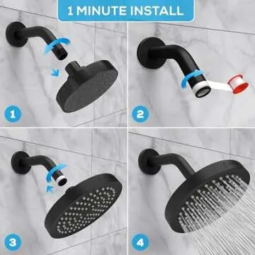 SparkPod High Pressure Rain Shower Head - Easy Install