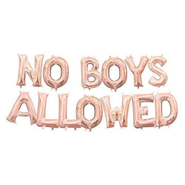 AnnoDeel 16inch NO BOYS ALLOWED Foil Balloons for Celebration