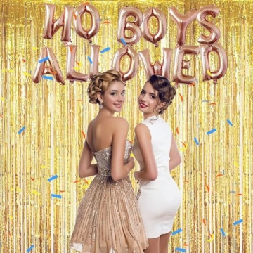 AnnoDeel 16inch NO BOYS ALLOWED Foil Balloons for Celebration