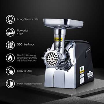 Heavy-Duty Avan-Pacific® UMG-3010 ETL Meat Grinder