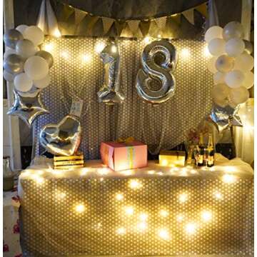 2pcs Gold and Silver Polka Dots Tulle Fabric, 3'' x 10 Yards DIY Shimmer Tulle Ribbon Rolls for Hair Bows, Gift Wrapping, Tutu Skirt