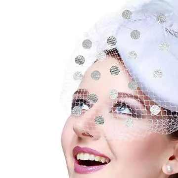 2pcs Gold and Silver Polka Dots Tulle Fabric, 3'' x 10 Yards DIY Shimmer Tulle Ribbon Rolls for Hair Bows, Gift Wrapping, Tutu Skirt