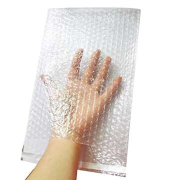 50Pack Bubble Out Bags for Shipping and Storage