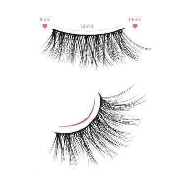 Onlyall Half Eyelashes for Natural Glam