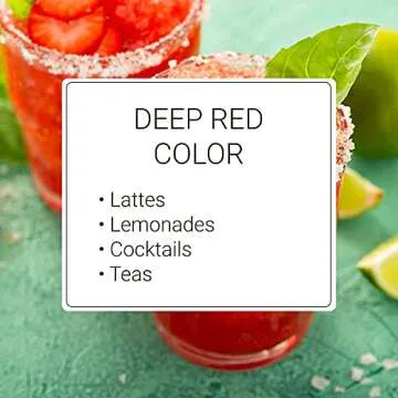 Monin - Strawberry Rose Syrup, Strawberry Rose Flavoring, Strawberry Rose Flavored Syrup, Coffee Flavoring, Natural Flavoring, Great for Lattes, Teas, Lemonades, Cocktails, & More (750 ml)