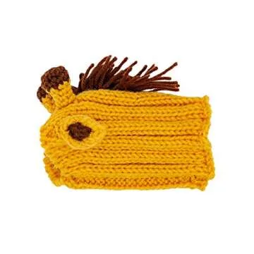 Zoo Snoods Giraffe Costume - Knit Dog Snood Ear Wrap for Pets, Warm Neck Cover for Halloween and Winter (Small)