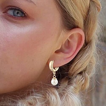 9 Pairs Gold Chunky Hoop Earrings Set Stylish Gift for Women