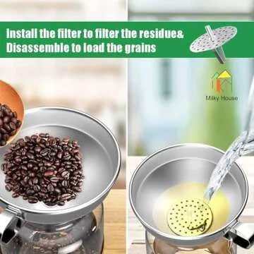 Large Funnels 3 Pack Set, Metal Stainless Steel Funnels with 3 Pack Removable Strainer Filter, for Kitchen Transfer Liquid Essential, Oils Fluid, Spice, Powder, Food Grade Dishwash Safe Durable