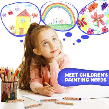 ThEast 12 Short Colored Pencils for Kids, Valentines Day Gifts for Class, Cute Animal Toddlers Color Pencil with Sharpener, Preschool Party Favors, Pre-Sharpened(Pack of 1)