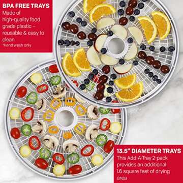 NESCO LT-2SG Plastic 13 1/2" Add-A-Trays, accessory, Gray
