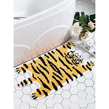 Cute Tiger Shaped Bath Mat - Soft & Non-Slip Rug