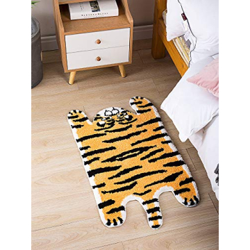 Cute Tiger Shaped Bath Mat - Soft & Non-Slip Rug